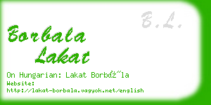 borbala lakat business card